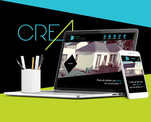 Création du site internet de Créa Construction - Agence web - Label Site Nantes