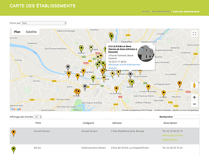 Carte interactive - Agence web - Label Site Nantes