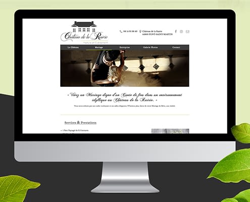 Création du site internet du Château de la Rairie - Agence web - Label Site Nantes